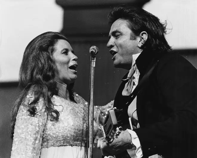 June Carter Cash and Johnny Cash, September 1970