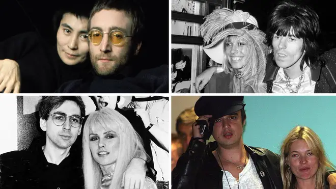 Great rock couples: John and Yoko, Keith and Anita, Debbie and Chris, Kate and Pete.