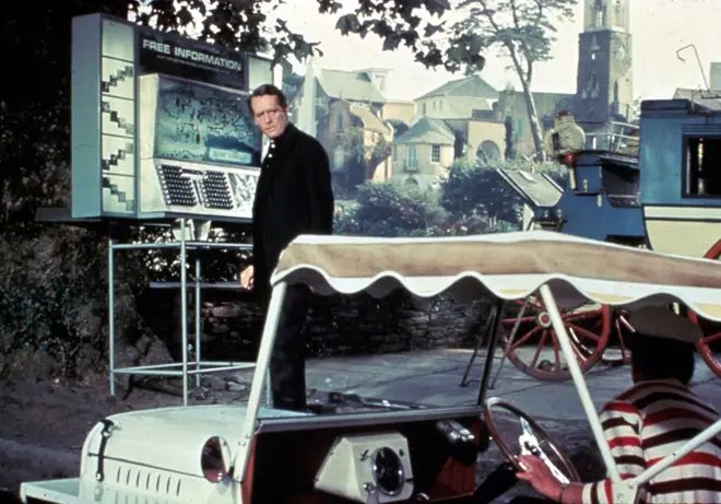 Fun and games in The Village in Patrick McGoohan's ponderous TV series The Prisoner (1967).