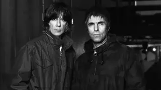 John Squire and Liam Gallagher