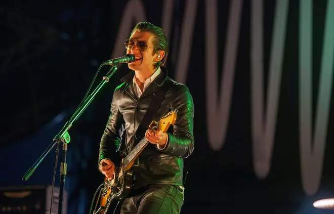 Alex Turner performing with Arctic Monkeys at the Voodoo Music, New Orleans, November 2014.