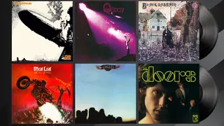 Some of the best Classic Rock debut albums: Led Zeppelin, Queen, Black Sabbath Meat Loaf, Eagles and The Doors.
