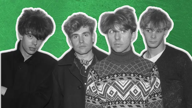 Echo & The Bunnymen in 1982: Ian McCulloch,  Les Pattinson, Will Sargeant and Pete De Freitas.