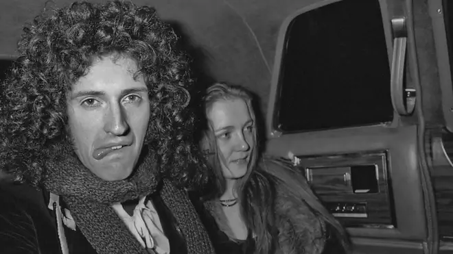 Brian May of Queen with his wife Chrissie, nee Mullen, circa 1977