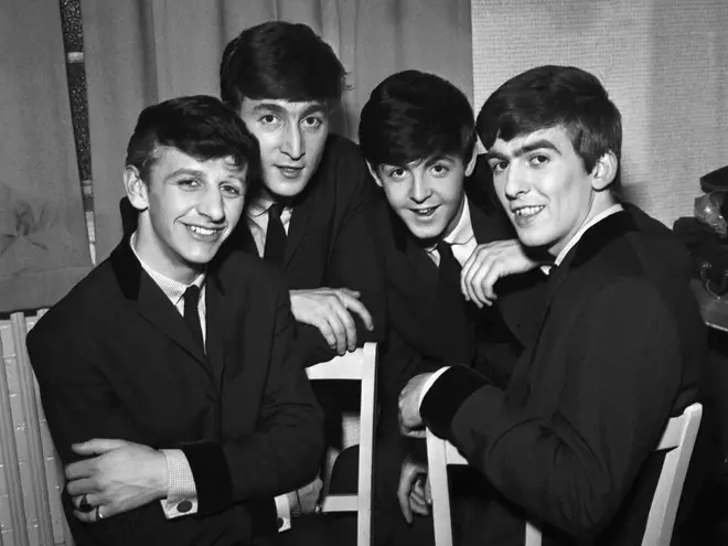 The Beatles in 1962: Ringo Starr, John Lennon, Paul McCartney and George Harrison.