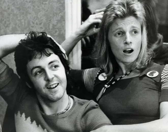 Paul McCartney and Linda McCartney, 1973.