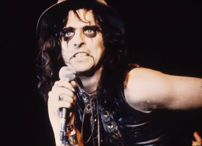Alice Cooper in action in the 1970s