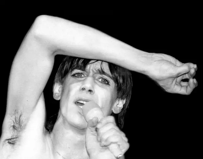 Iggy Pop in 1977 - no longer known as "Jim" (except to his friends).