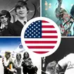 Big in the USA: The Beatles touch down in New York, February 1964; Freddie Mercury gives Inglewood, California a show in 1977; Led Zeppelin refuel their private jet in Hawaii; and Elton John plays Dodger Stadium in 1975.