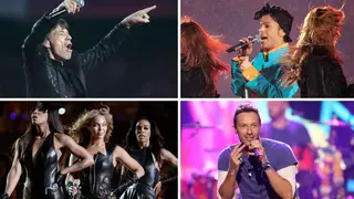 The Rolling Stones, Prince,   Beyoncé  and Coldplay perform at the Super Bowl halftime show