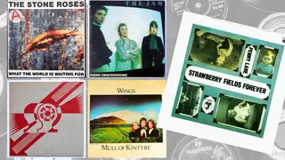 Some classics Double A-side singles from The Stone Roses, The Jam, New Order, Wings and The Beatles.