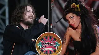 The Zuton's Dave McCabe and the late Amy Winehouse