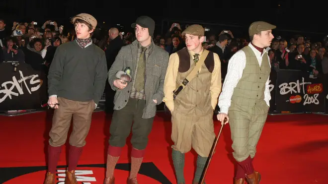 Arctic Monkeys arrive at the Brit Awards 2008