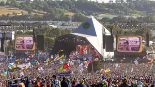 Glastonbury Festival's Pyramid Stage in 2023