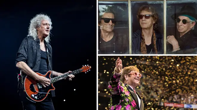 Queen, The Rolling Stones and Elton John are among the nominees for Global Legend