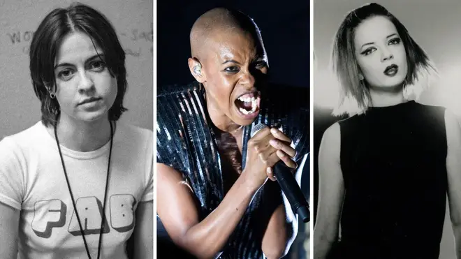 The women of Indie, 1990s-style: Louise Wener of Sleeper, Skunk Anansie's Skin and Shirley Manson of Garbage