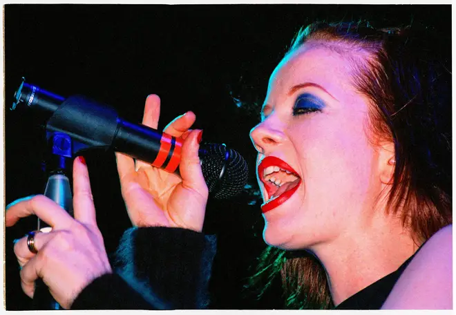 Shirley Manson performing with Garbage in 1998.