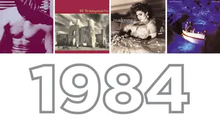 Some of the best albums of 1984: The Smiths, The Unforgettable Fire, Like A Virgin and Ocean Rain.