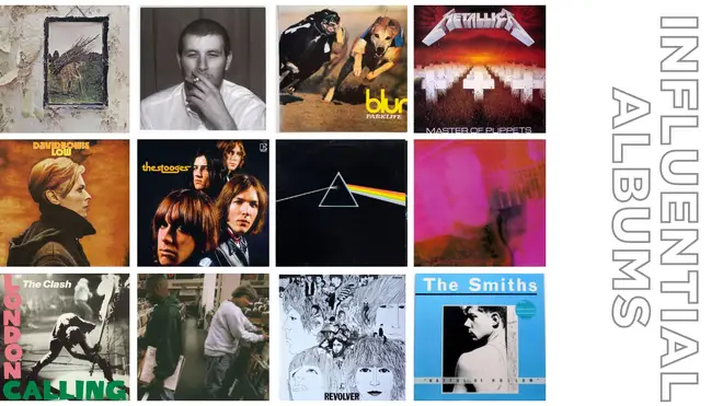 Inluential Albums from The Beatles to the Monkeys, via Bowie, The Stooges and more.
