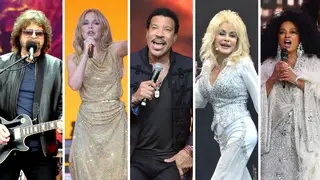 Jeff Lyne, Kylie Minogue, Lionel Richie, Dolly Parton and Diana Ross are among those who have played the Glastonbury Legends slot