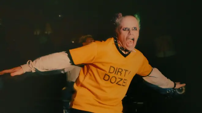 Keith Flint of the Prodigy performing live at the Brighton Centre in 1996
