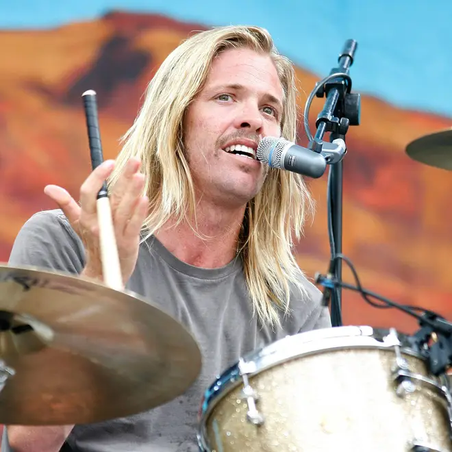 Taylor Hawkins and the Coattail Riders perform on stage at Wireless Festival in 2010