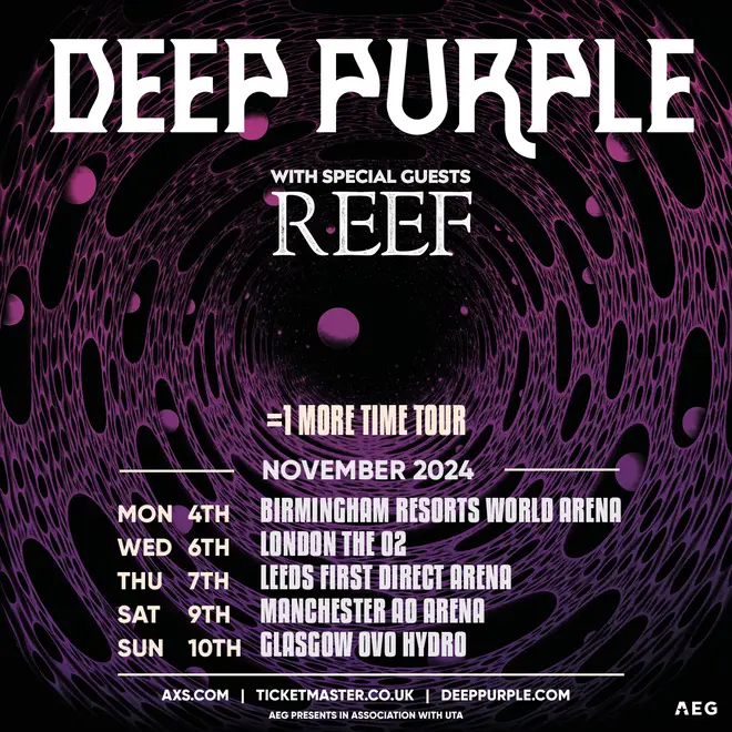 Deep Purple announce 2024 UK tour dates