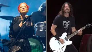 Garbage singer Shirley Manson and Foo Fighters frontman Dave Grohl