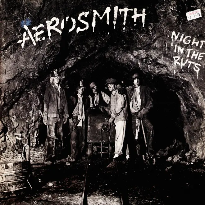Vintage vinyl record cover - Aerosmith - Night In The Ruts album artwork