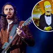 Hozier with Homer Simpson inset