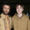 Liam Gallagher and his son Gene at the Burberry February 2018
