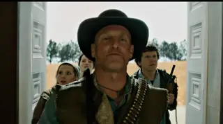 A screenshot of Woody Harrelson and more in the Zombieland: Double Tap trailer