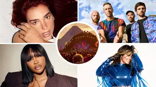 Glastonbury's 2024 headliners Dua Lipa, Coldplay, SZA and the Sunday legend Shania Twain.