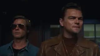 Brad Pitt and Leonardo DiCaprio in Once Upon A Time in Hollywood trailer