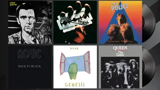 Classic 1980 rock albums: Peter Gabriel III, British Steel, Zenyatta Mondatta, Back In Black, Duke and The Game.