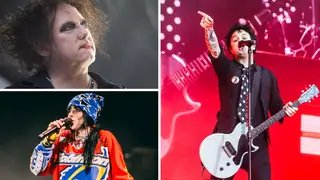 Taking on the ticket issue: The Cure's Robert Smith, Billie Eilish and Billie Joe Armstrong of Green Day.