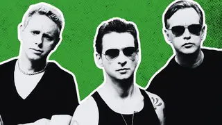 Depeche Mode in 2005: Martin Gore, Dave Gahan and Andrew Fletcher