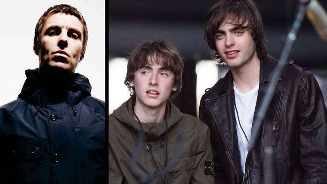 Liam Gallagher with sons Gene Gallagher and Lennon Gallagher
