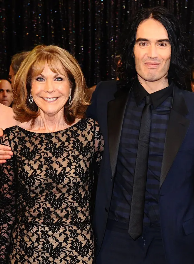 Russell Brand with his mother Barbara in 2011