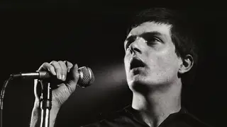 Ian Curtis of Joy Division, pictured in January 1980