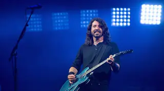 Foo Fighters' Dave Grohl at Glastonbury 2017
