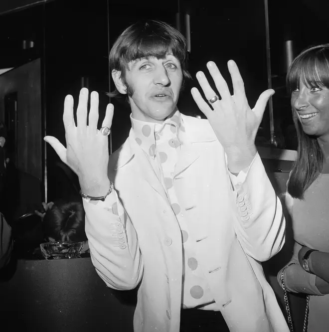 Beatles drummer Ringo Starr at the Melody Maker Pop Poll luncheon in the GPO Tower restaurant, September 1966