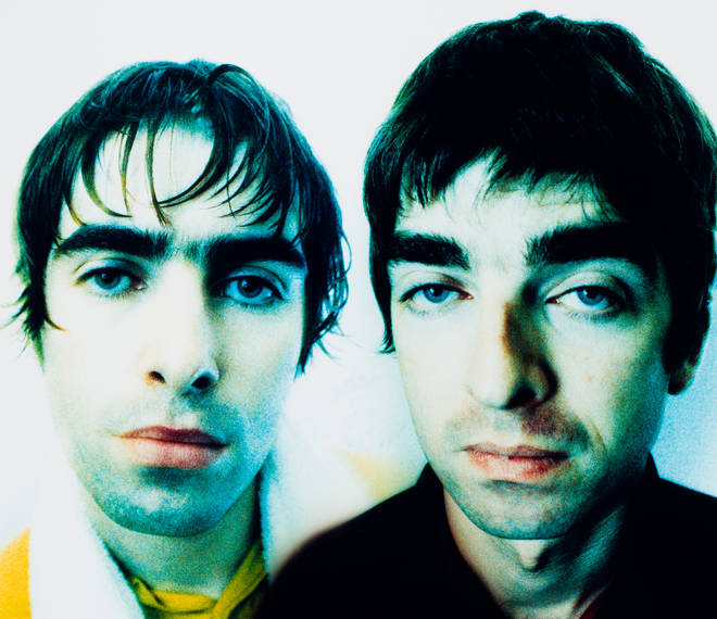Oasis in 1995: Liam and Noel Gallagher pictured after a show in Gloucester on 10 June.