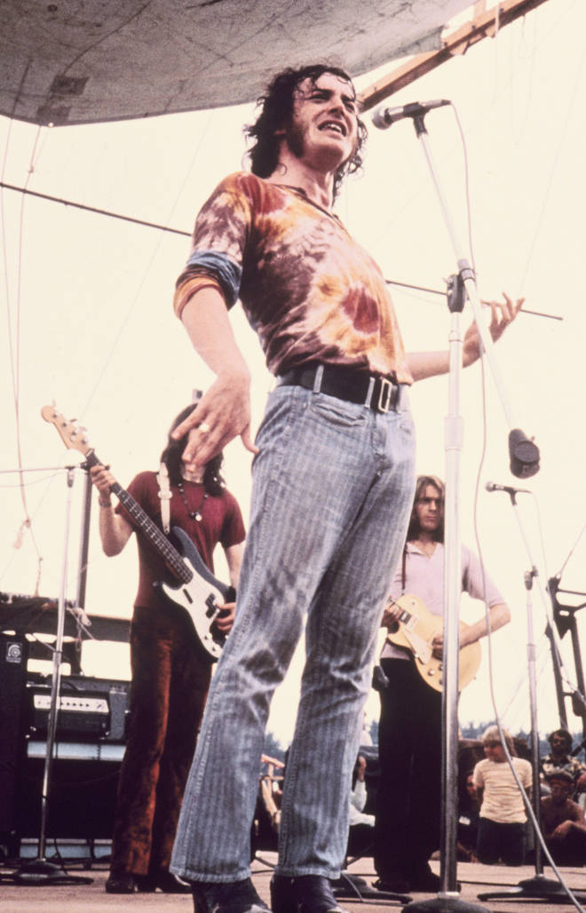 Joe Cocker performs at Woodstock festival