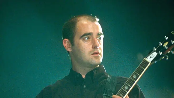 Oasis guitarist Bonehead in 1997
