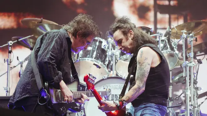 Robert Smith and Simon Gallup of The Cure at Glasgow Summer Sessions, 16 August 2019