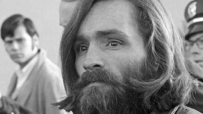 Charles Manson arrives at court in Independence, California, December 1969.