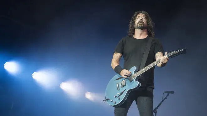 Dave Grohl of Foo Fighters performs on stage during Leeds Festival 2019