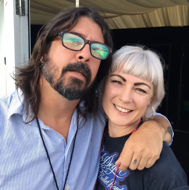 Dave Grohl with Radio X's Sunta Templeton