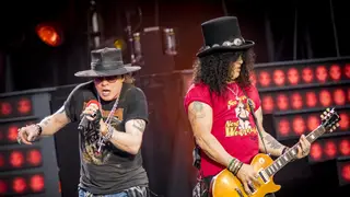 Guns N' Roses' Axl Rose and Slash